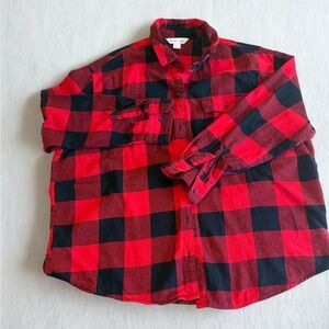 Old Navy Boyfriend Buffalo Plaid Flannel XL